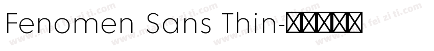 Fenomen Sans Thin字体转换